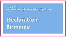 Birmanie - La France est préoccupée par la décision du régime militaire de (...)